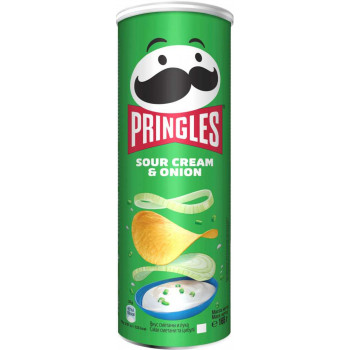 Чипсы картофельные Pringles Сметана и Лук, 165г