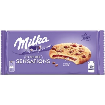 Милка печенье 156г.  Sensation Soft Inside Choco С кусочками молочного шоколада