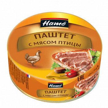 Паштет из Мяса Птицы 250гр (ХАМЕ)