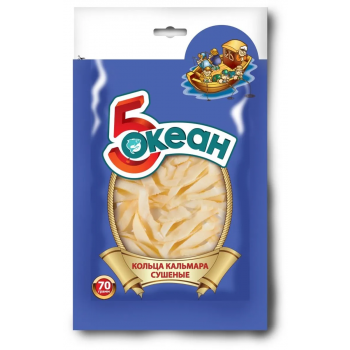 Кольца Кальмара Солёный 5 Океан, 80г.