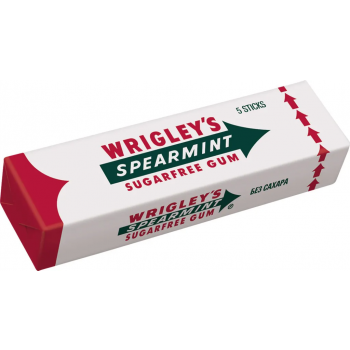 Жевательная резинка сперминт пластинки мята Wrigley's 13,0 г