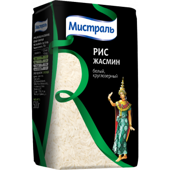 Рис Жасмин 500гр (МИСТРАЛЬ)